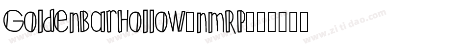 GoldenBarHollow-nmRP字体转换