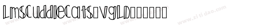 LmsCuddleCats-vgLD字体转换