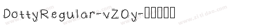 DottyRegular-vZOy字体转换
