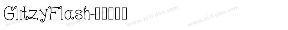 GlitzyFlash字体转换
