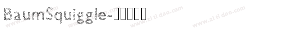 BaumSquiggle字体转换