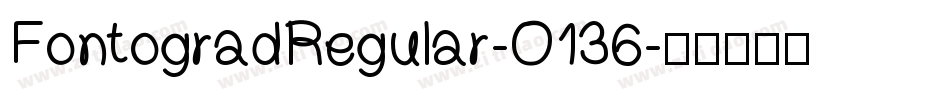 FontogradRegular-O136字体转换