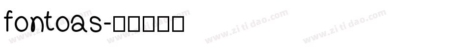 fontoas字体转换