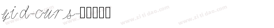 yid-curs字体转换
