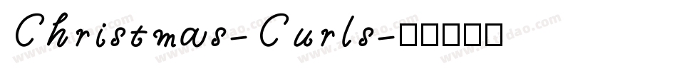 Christmas-Curls字体转换