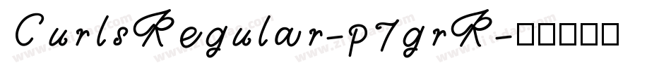 CurlsRegular-p7grR字体转换