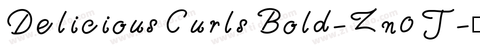 DeliciousCurlsBold-Zn0J字体转换