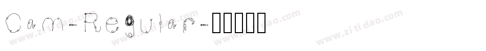 Cam-Regular字体转换
