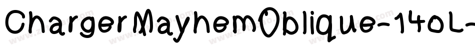 ChargerMayhemOblique-14oL字体转换