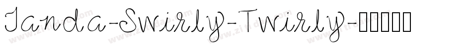 Janda-Swirly-Twirly字体转换