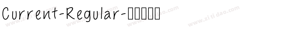 Current-Regular字体转换