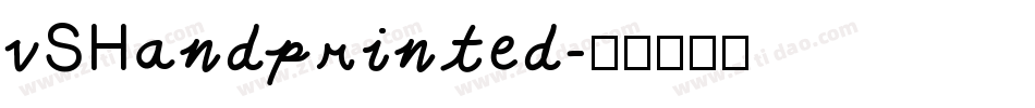 vSHandprinted字体转换