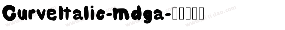 CurveItalic-mdga字体转换