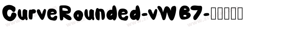 CurveRounded-vWB7字体转换