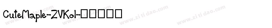 CuteMaple-ZVKol字体转换