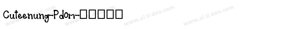 Cuteenung-Pd0m字体转换