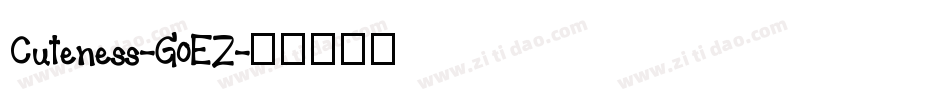 Cuteness-G0EZ字体转换