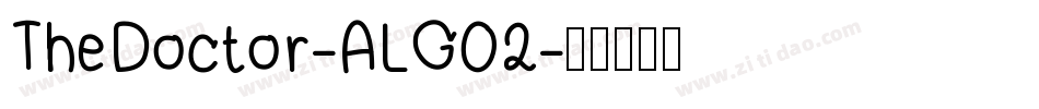 TheDoctor-ALG02字体转换