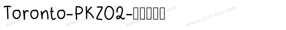 Toronto-PKZ02字体转换