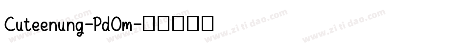 Cuteenung-Pd0m字体转换