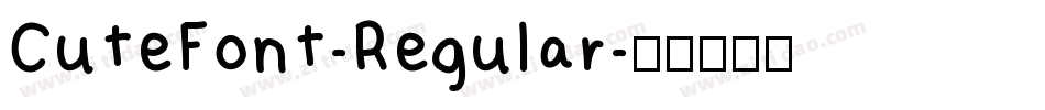 CuteFont-Regular字体转换