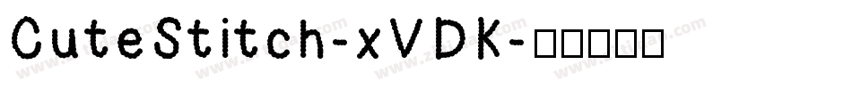 CuteStitch-xVDK字体转换