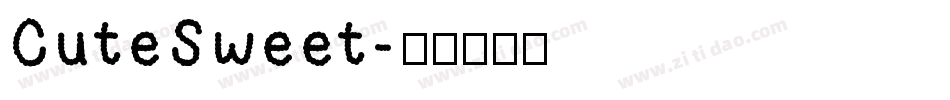 CuteSweet字体转换