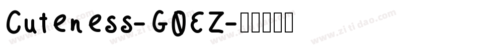 Cuteness-G0EZ字体转换