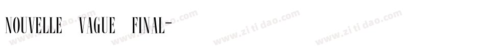 nouvelle_vague_final字体转换