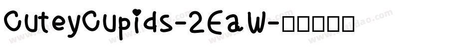 CuteyCupids-2EaW字体转换