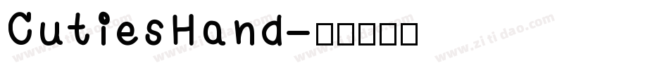 CutiesHand字体转换