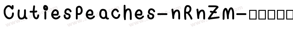 CutiesPeaches-nRnZM字体转换
