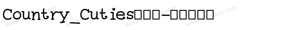 Country_Cuties转换器字体转换