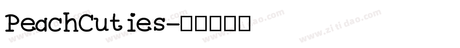 PeachCuties字体转换