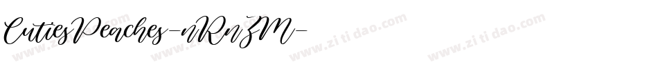 CutiesPeaches-nRnZM字体转换