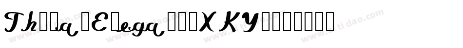 ThomasElegant-XKY9字体转换