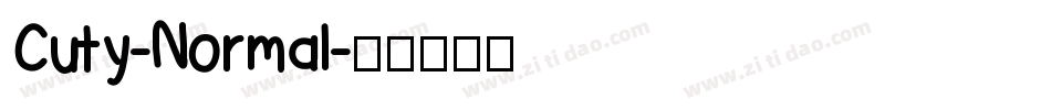 Cuty-Normal字体转换