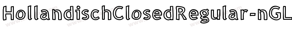 HollandischClosedRegular-nGL0字体转换