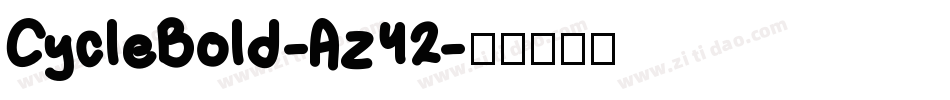 CycleBold-Az42字体转换