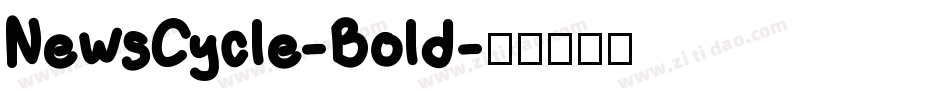 NewsCycle-Bold字体转换