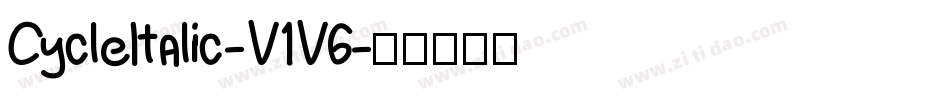 CycleItalic-V1V6字体转换