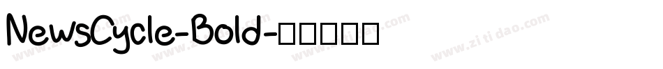 NewsCycle-Bold字体转换