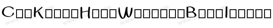 CruKandaHandWrittenBoldItalic-RgWe字体转换
