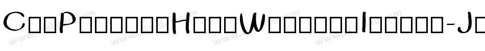 CruPokawinHandWrittenItalic-Jy7x字体转换