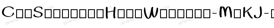 CruSaowalakHandWritten-MyKJ字体转换