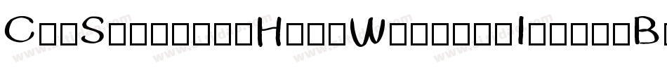 CruSaowalakHandWrittenItalicBold-v2wE字体转换