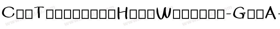 CruTeerapongHandWritten-Gy1A字体转换