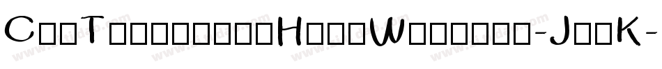 CruTeerapongHandWritten-Jy8K字体转换