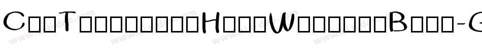 CruTodsapornHandWrittenBold-GymG字体转换