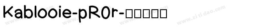 Kablooie-pR0r字体转换